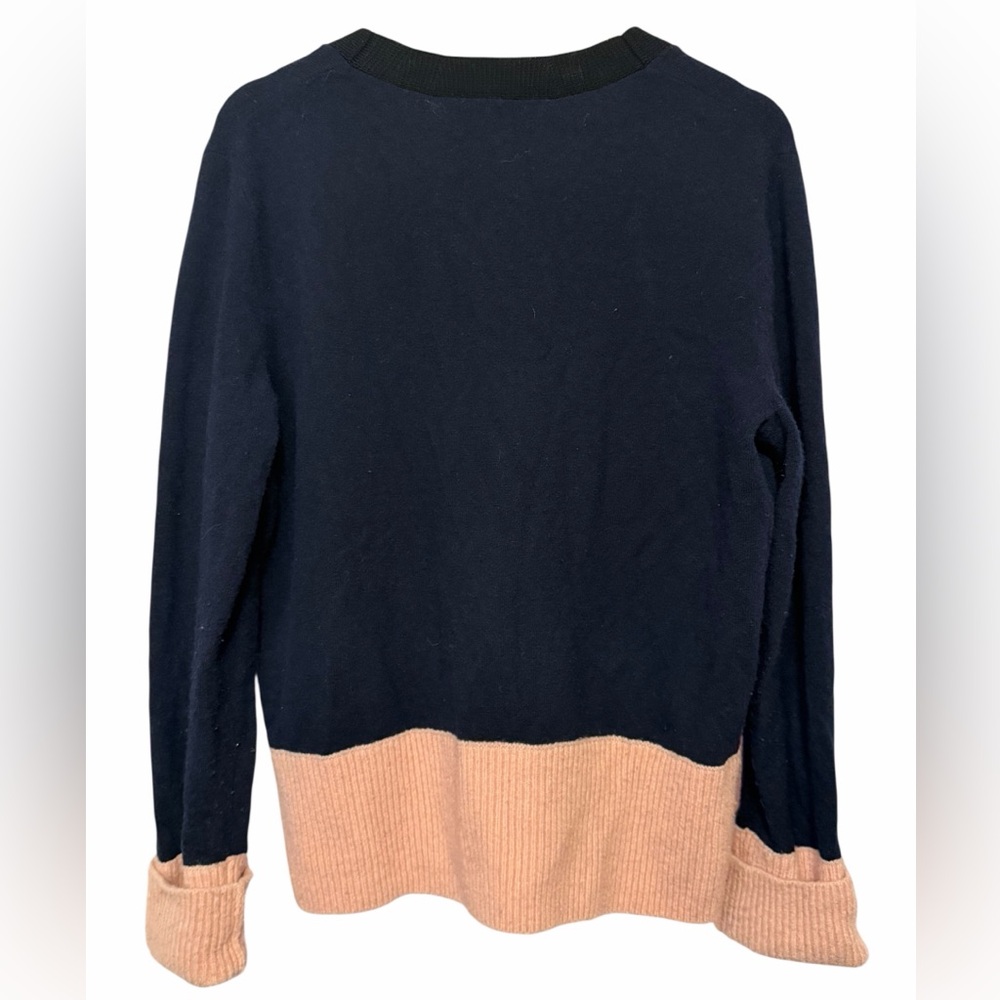 COS Navy and Pink Women's Cardigan - Casual - Wool - Size L - Picture 5 of 9